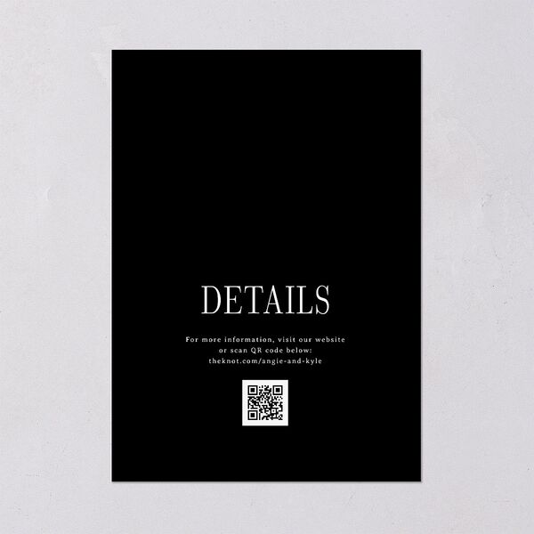 Classically Gilded Save the Date Cards Licorice Gold Signature smooth Blank No Standard