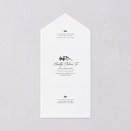 Old Money Botanical All-in-One Wedding Invitations Pure White Signature Light Both Recipient and Return Addresses No