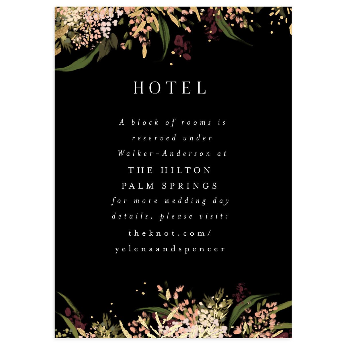 Moody Romance Wedding Enclosure Cards