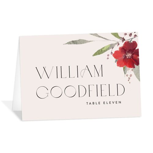 Beloved Union Place Cards Merlot Signature