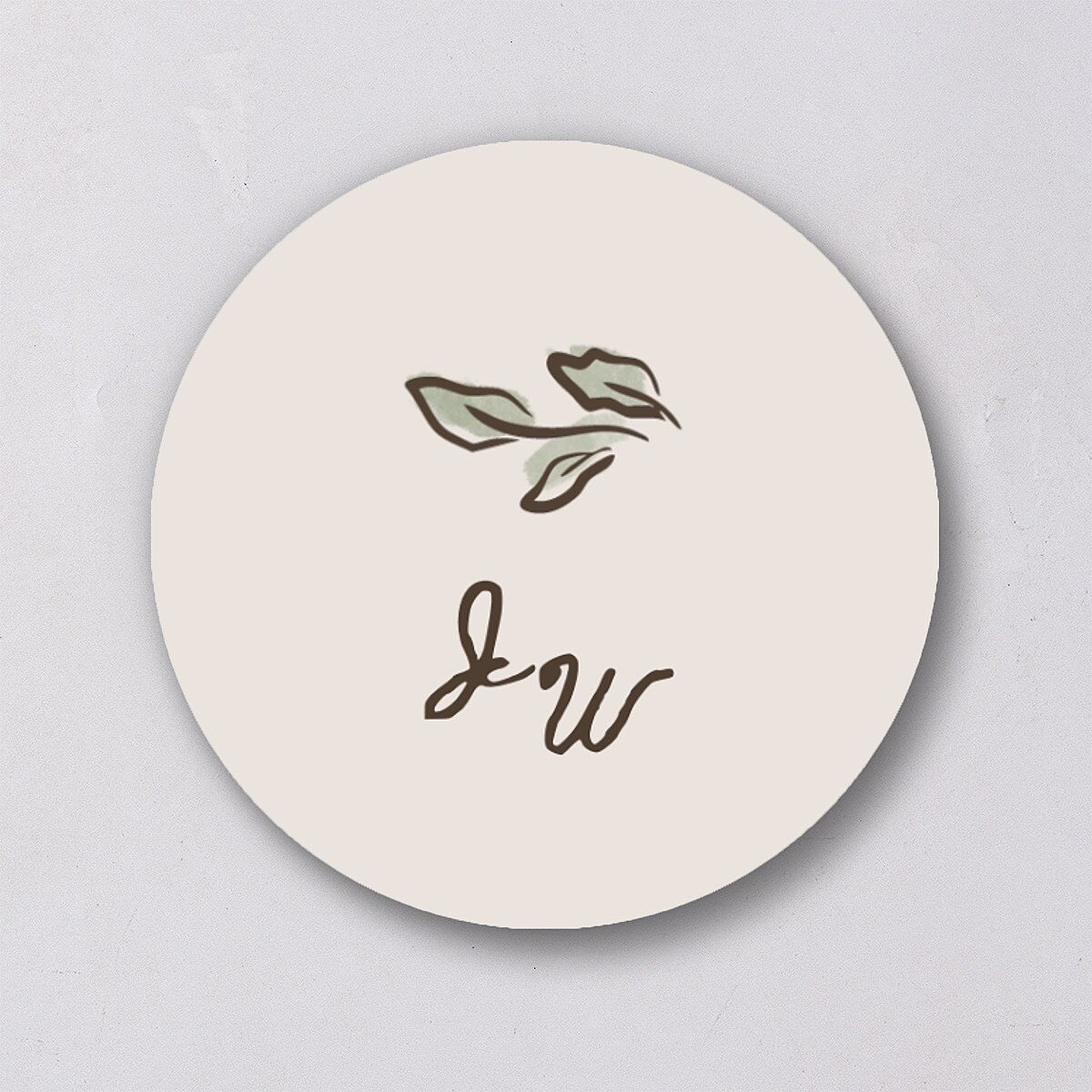 Watercolor Fairytale Trees Wedding Stickers Slate Circle