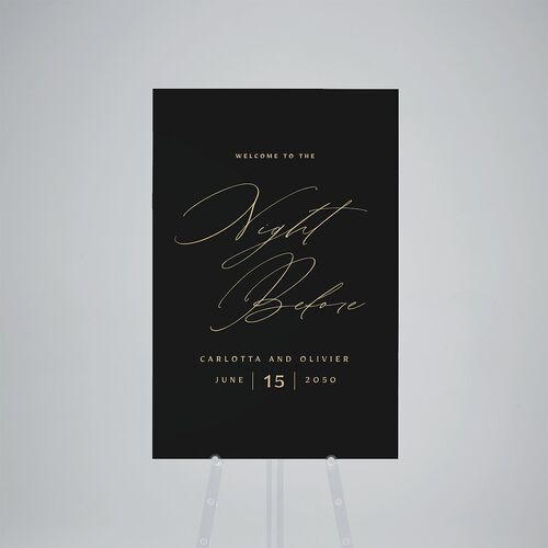 The Night Before Simply Classic Standard Welcome Sign Large Midnight Standard Indoor Foam Core L Welcome