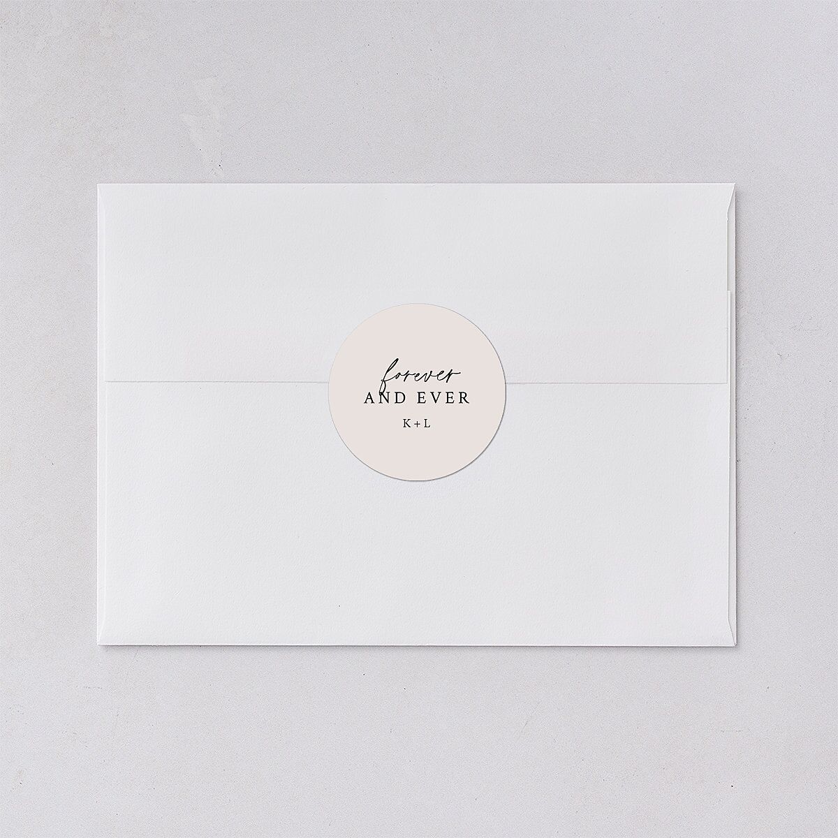 Captured Love Engagement Party Wedding Stickers Pure White Circle
