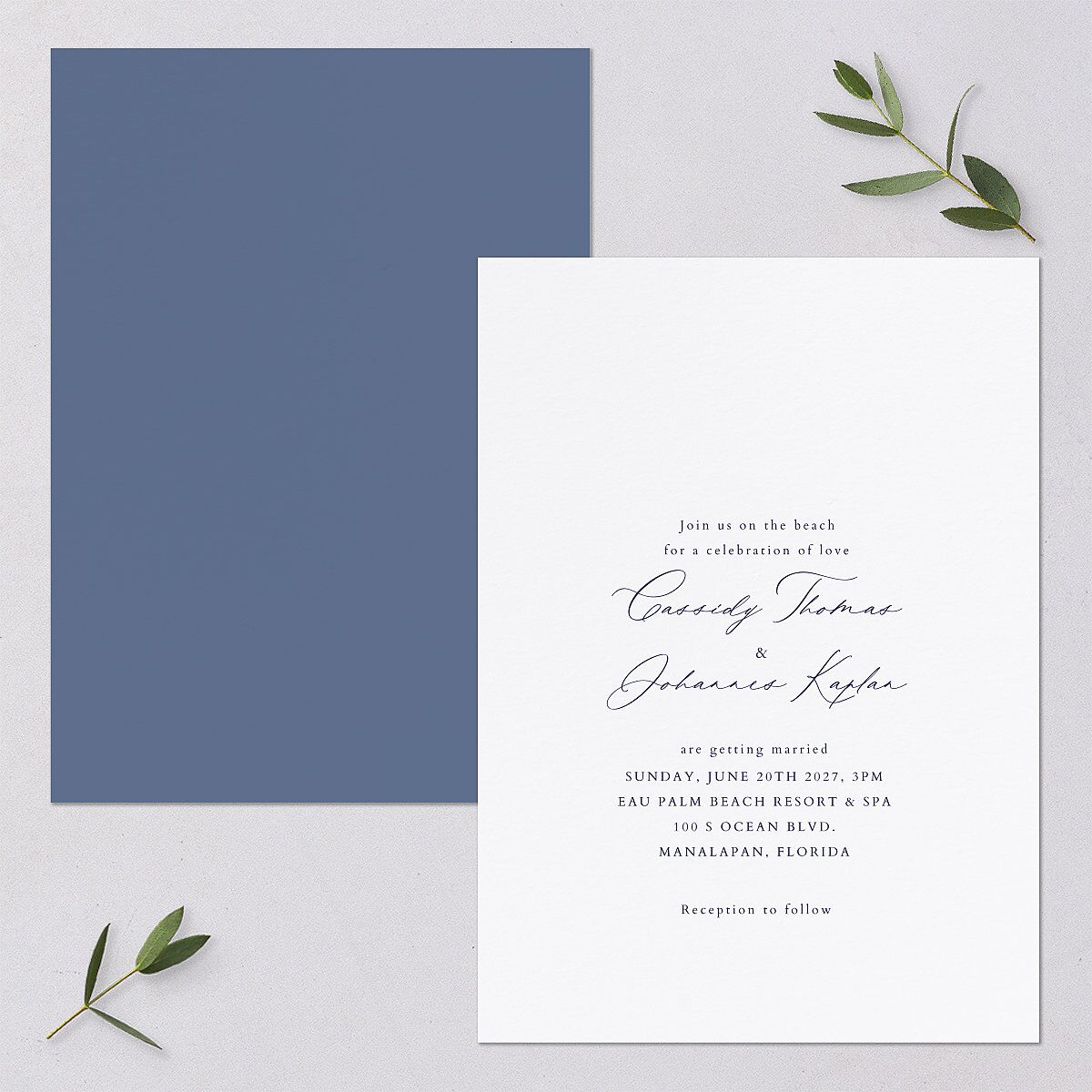 Classic Shell Wedding Invitations — view 1
