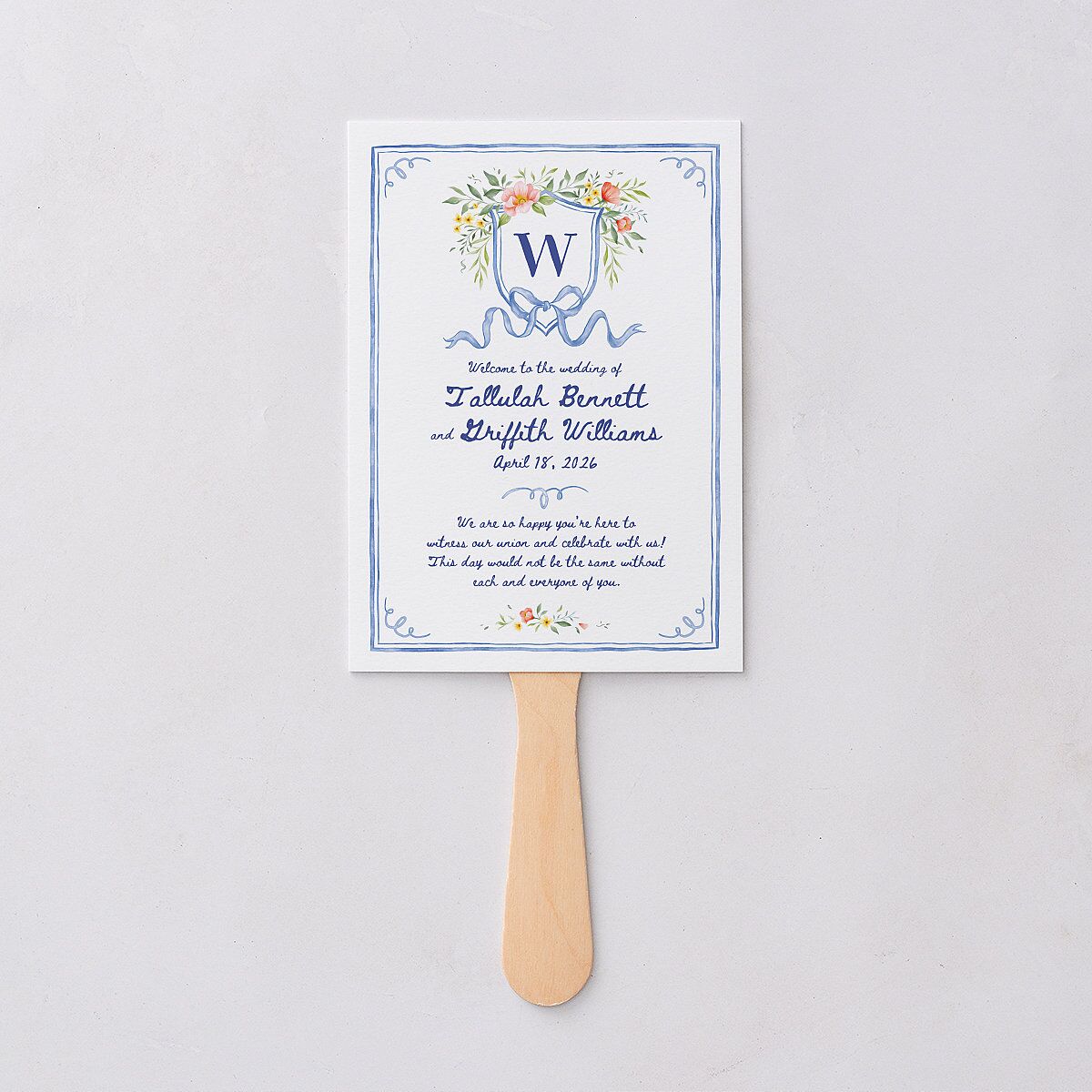 Countryside Crest Fan Programs Royal Blue Signature Standard