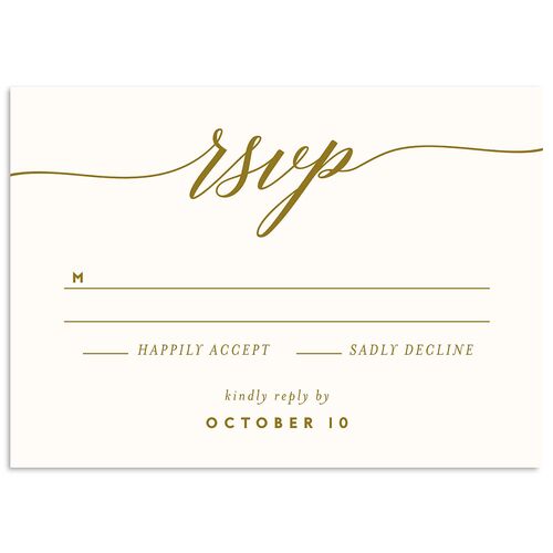 We Do Wedding Response Cards Snow Signature Standard