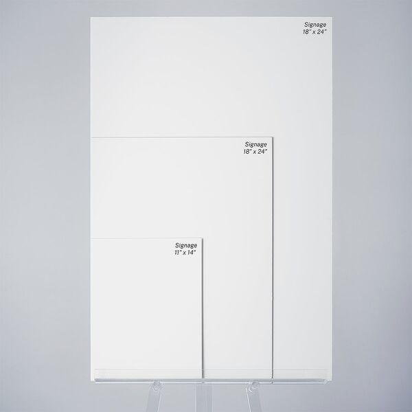 Eucalyptus Frame Standard Favor Tabletop Sign Small Pure White Standard Outdoor Corrugated S Tabletop Favor