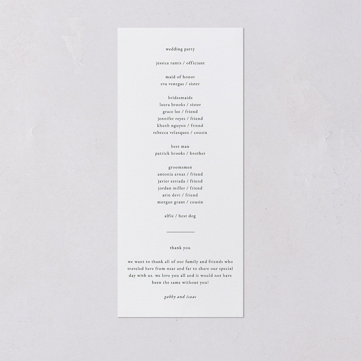 Watercolor Mountains Wedding Programs Thyme Signature