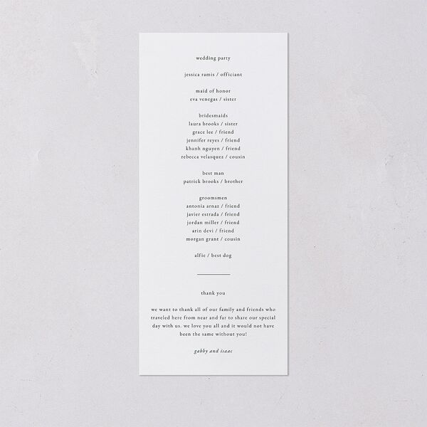 Watercolor Mountains Wedding Programs Thyme Signature