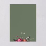 Blooming Botanical Wedding Invitations Midnight Signature Blank No Standard