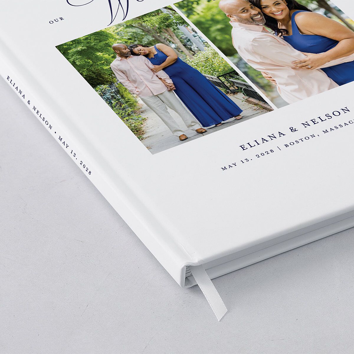 Classic Photo Guest Books Navy