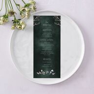 Crystal Forest Menus Hunter Green Signature