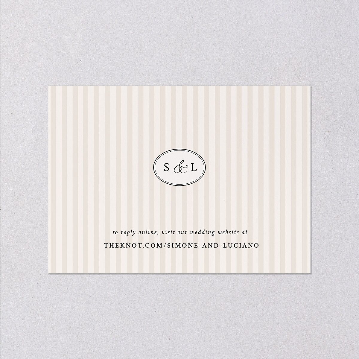 Your Own Classic Italian Venue Wedding Response Cards Pure White Signature Standard