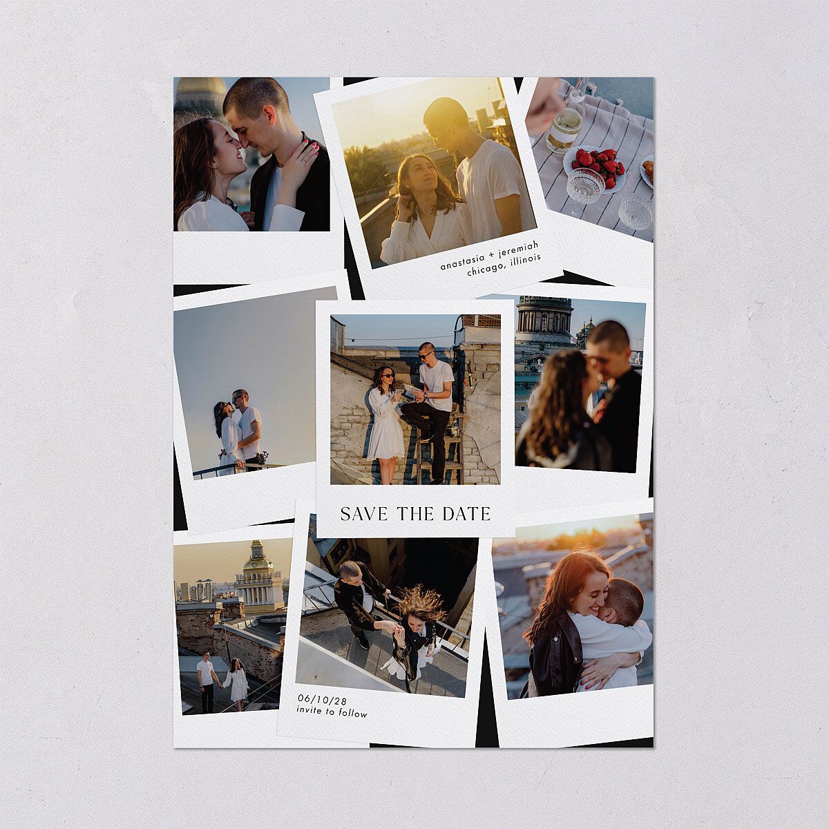 Photo Splash Save the Date Cards — view 2