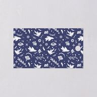 Folk Art Favor Gift Tags Sapphire Signature