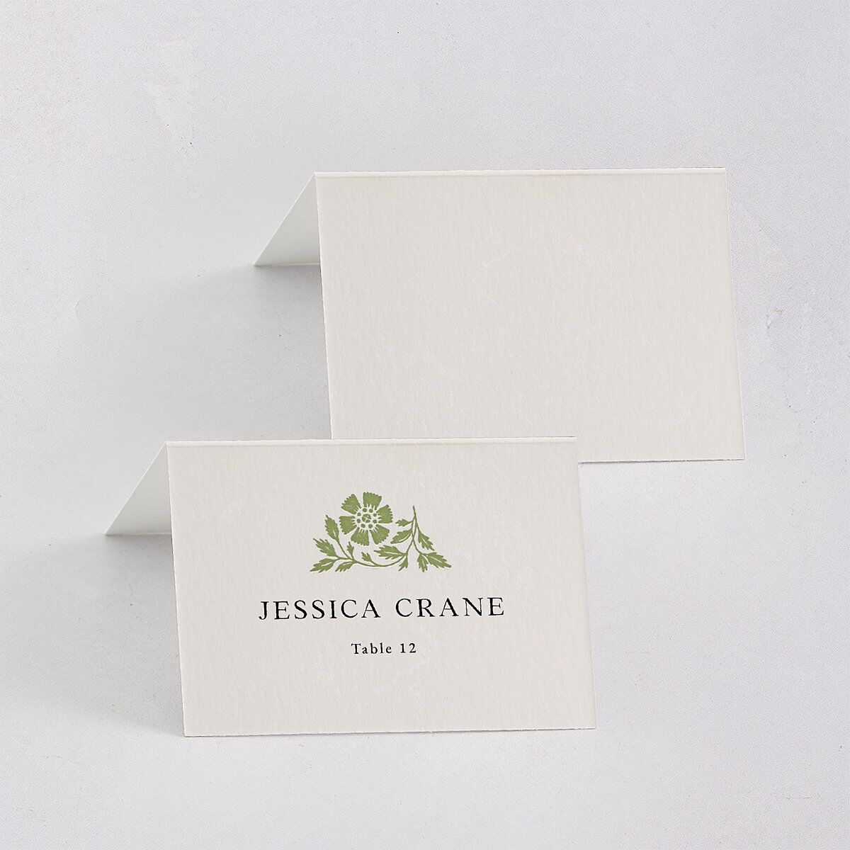Block Print Place Cards Meadow Signature