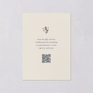 Flora Garden Border Wedding Event Detail Cards Moody Blue Signature Standard