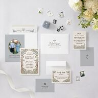 Watercolor Fairytale Trees Wedding Invitations Slate Signature Blank No Standard