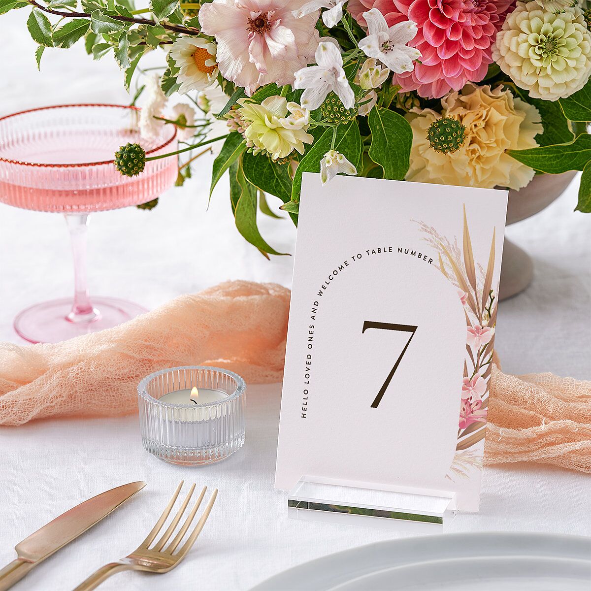 Tropical Oval Table Numbers — view 3