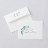 Peacock Nouveau Rehearsal Dinner Invitations Linen Signature Blank Standard