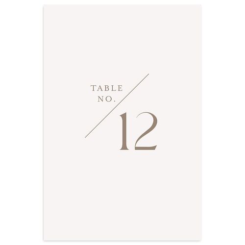 Monogram Slant Table Numbers Fawn Signature