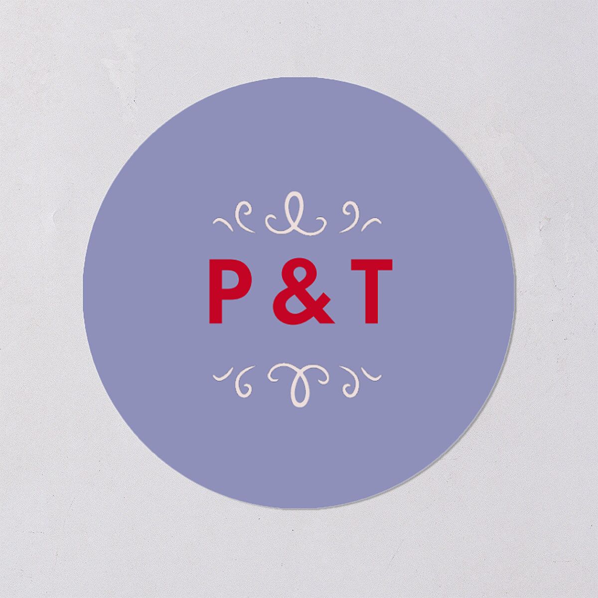 Cinematic Wedding Stickers Lily Circle