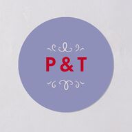 Cinematic Wedding Stickers Lily Circle