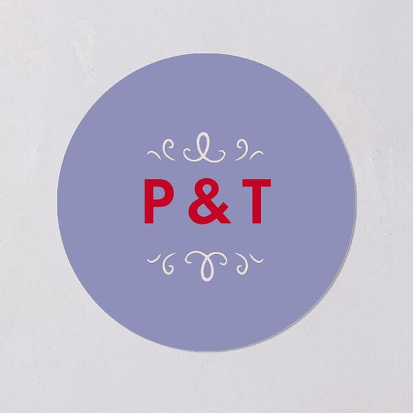 Cinematic Wedding Stickers Lily Circle