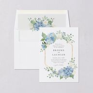Elegant Hydrangea Standard Envelope Liners Dusty Blue Standard