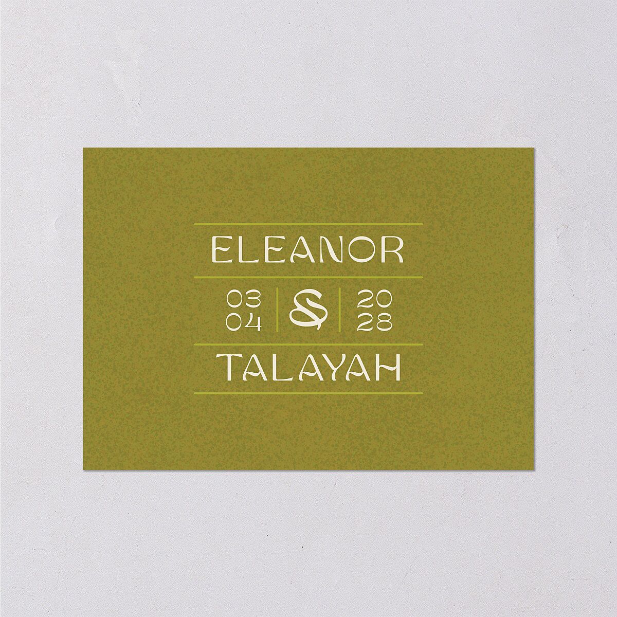 Wildflower Nouveau Wedding Response Cards Dark Camo Signature Standard