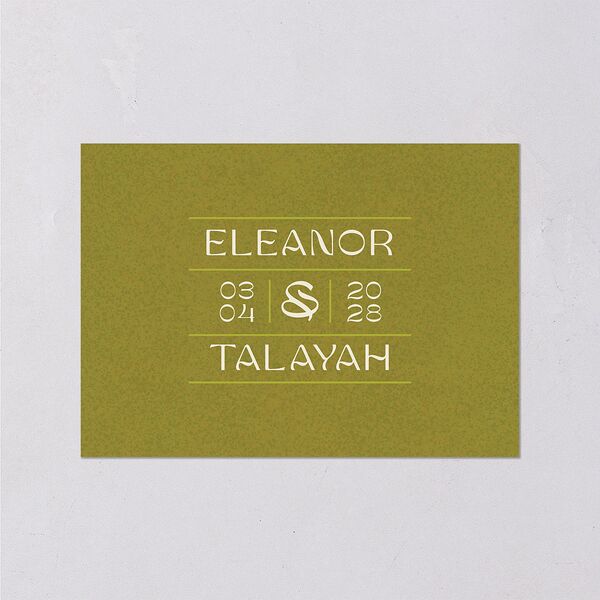 Wildflower Nouveau Wedding Response Cards Dark Camo Signature Standard