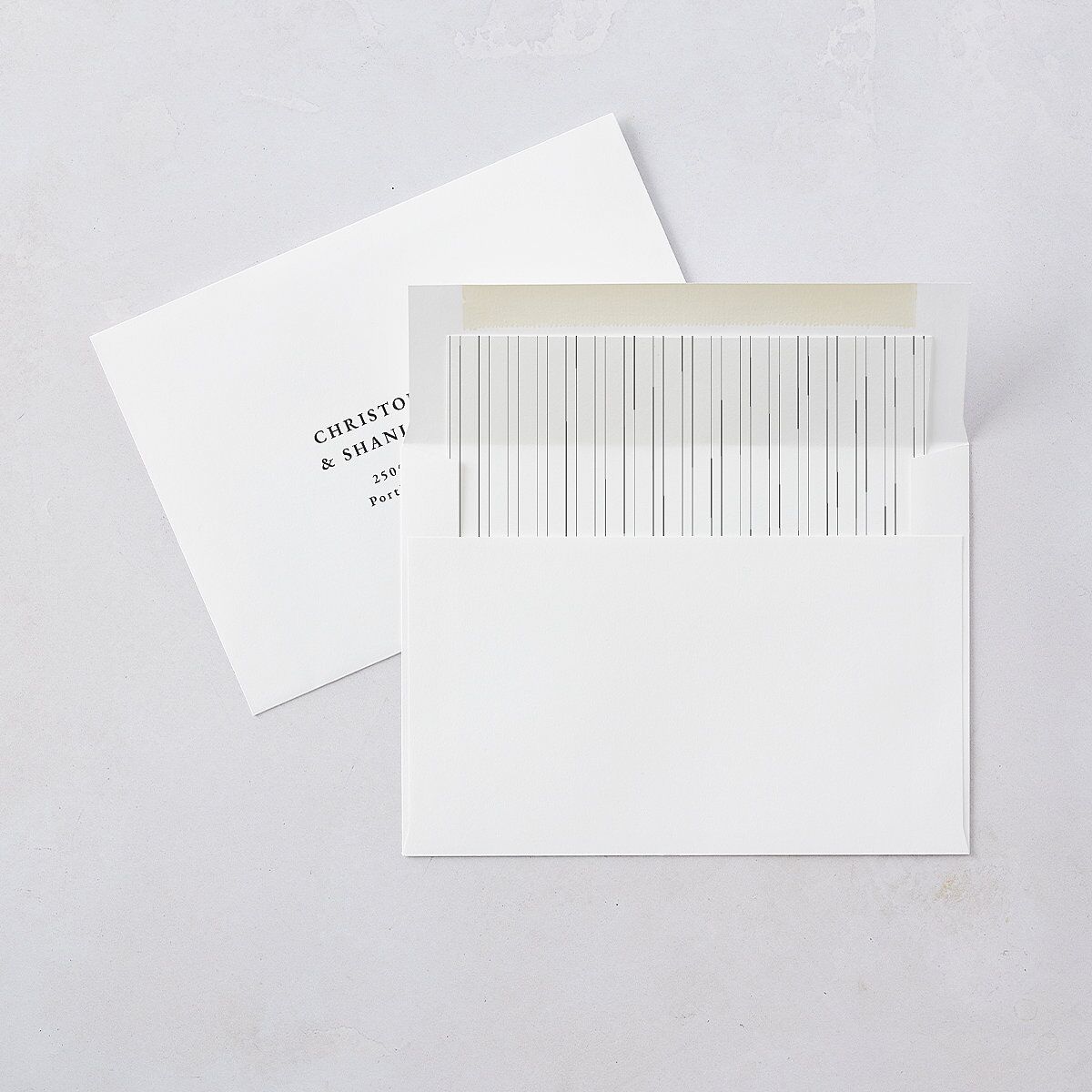 New Years Arch Envelope Liners Pure White Standard