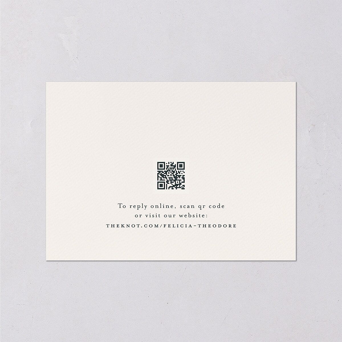 Elegant Mountain Border Wedding Response Cards Meadow Signature Standard