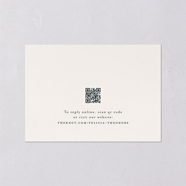 Elegant Mountain Border Wedding Response Cards Meadow Signature Standard