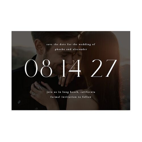 Striking Scene Save the Date Postcards Thyme