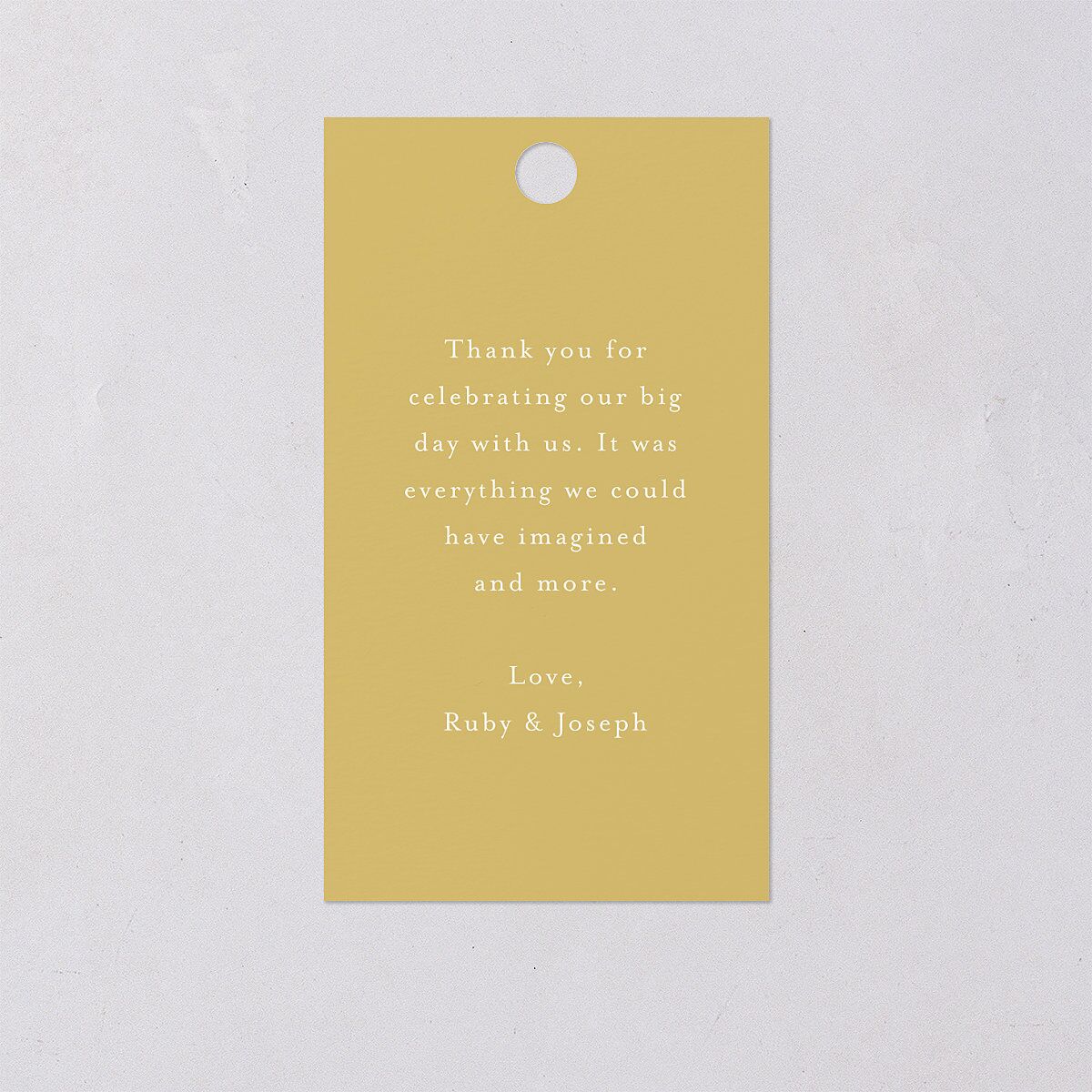 Dainty Monogram Favor Gift Tags Dijon Signature