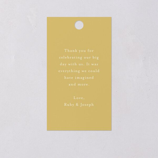 Dainty Monogram Favor Gift Tags Dijon Signature