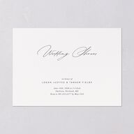 Romantic Minimal Rehearsal Dinner Invitations Snow Signature Blank