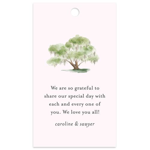 Charming Charleston Favor Gift Tags Peony Signature