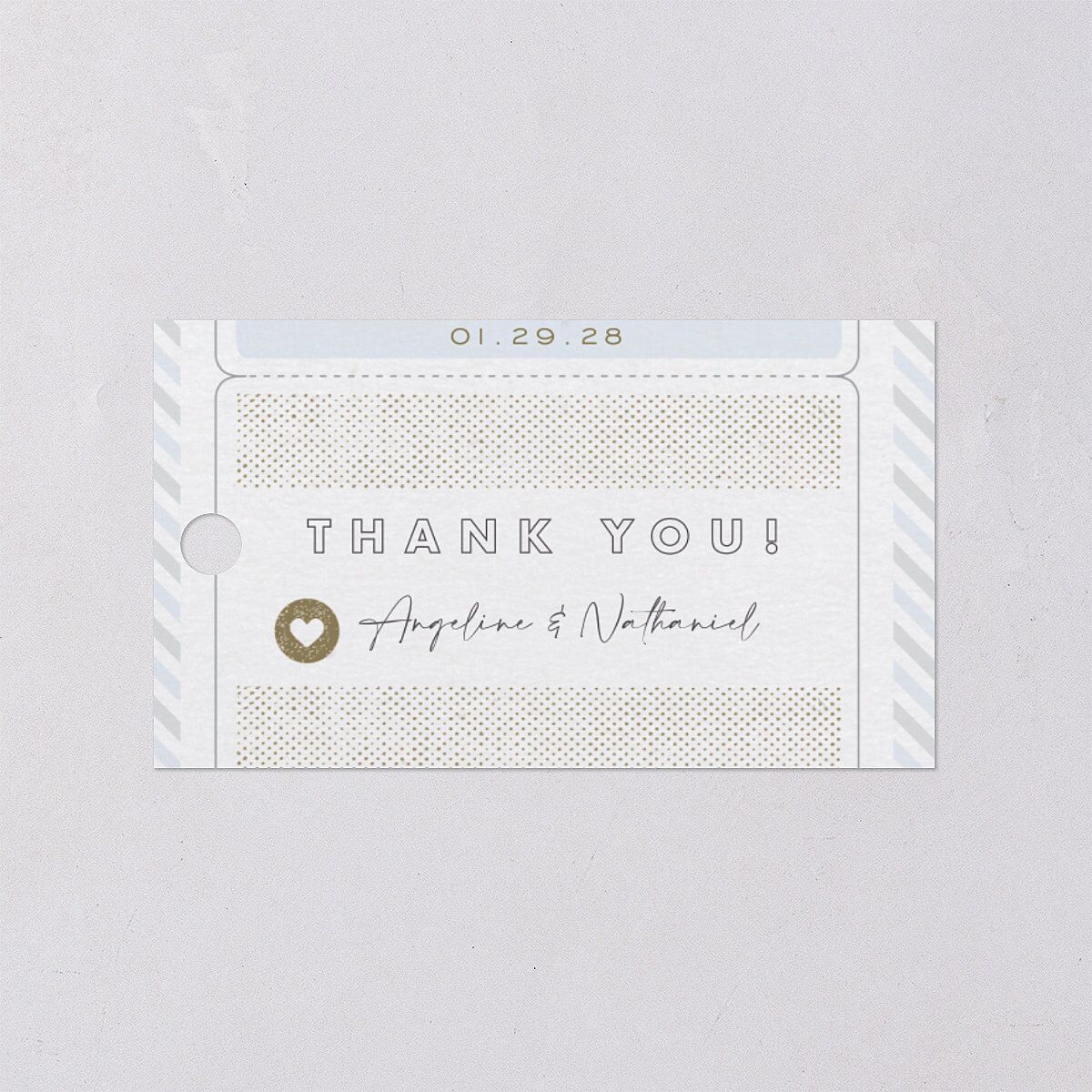 Vintage Boarding Pass Travel Ticket Favor Gift Tags Slate Signature