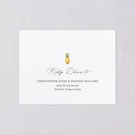 Charming Charleston All-in-One Wedding Invitations Pure White Signature Light Both Recipient and Return Addresses No