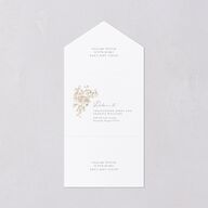 Luxury Floral Archway All-in-One Wedding Invitations Dijon Signature Light Both Recipient and Return Addresses No