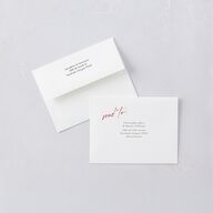 Contrast Type Save The Date Magnets Jewel Red Magnet Paper