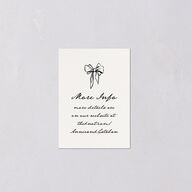 Vintage Candelabra with Bow QR Code RSVP Cards Bisque Signature Standard