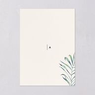 Palm and Protea Wedding Invitations Sky Signature Blank No Standard