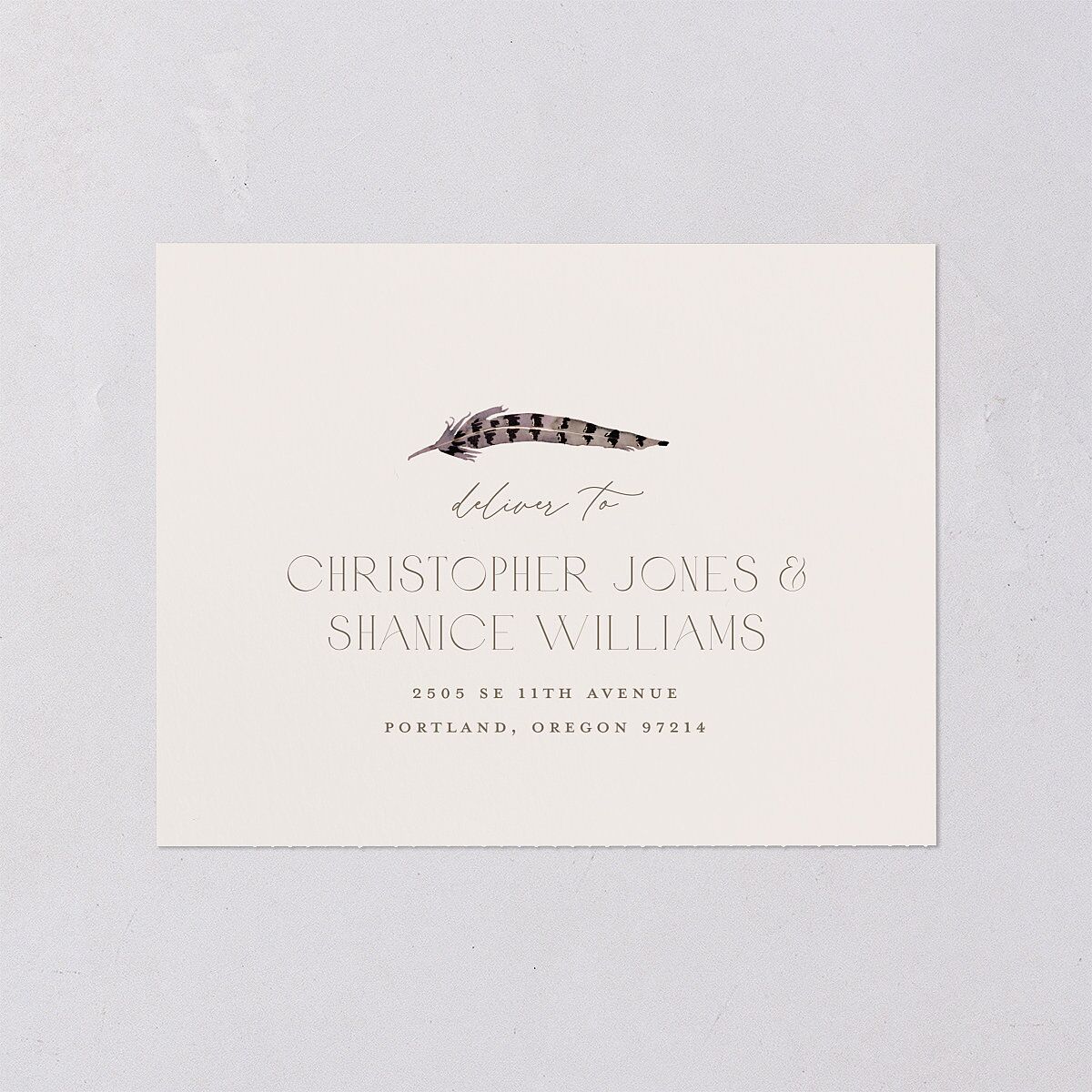 Eclectic Adornment All-in-One Wedding Invitations — view 5