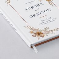 Bohemian Arch Wedding Guest Book Copper