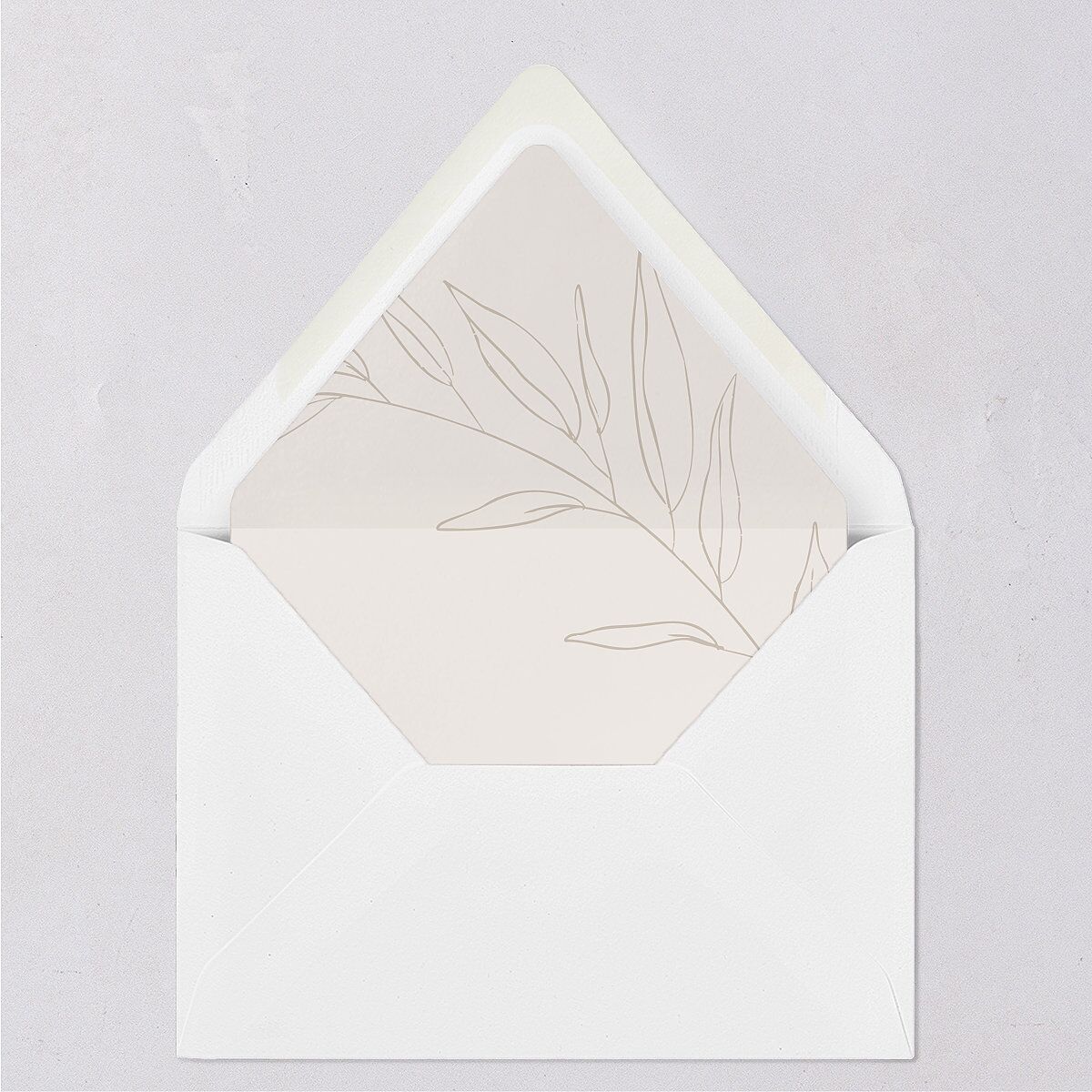 Captured Love Engagement Party Euro Envelope Liners Pure White Luxe