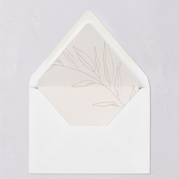 Captured Love Engagement Party Euro Envelope Liners Pure White Luxe