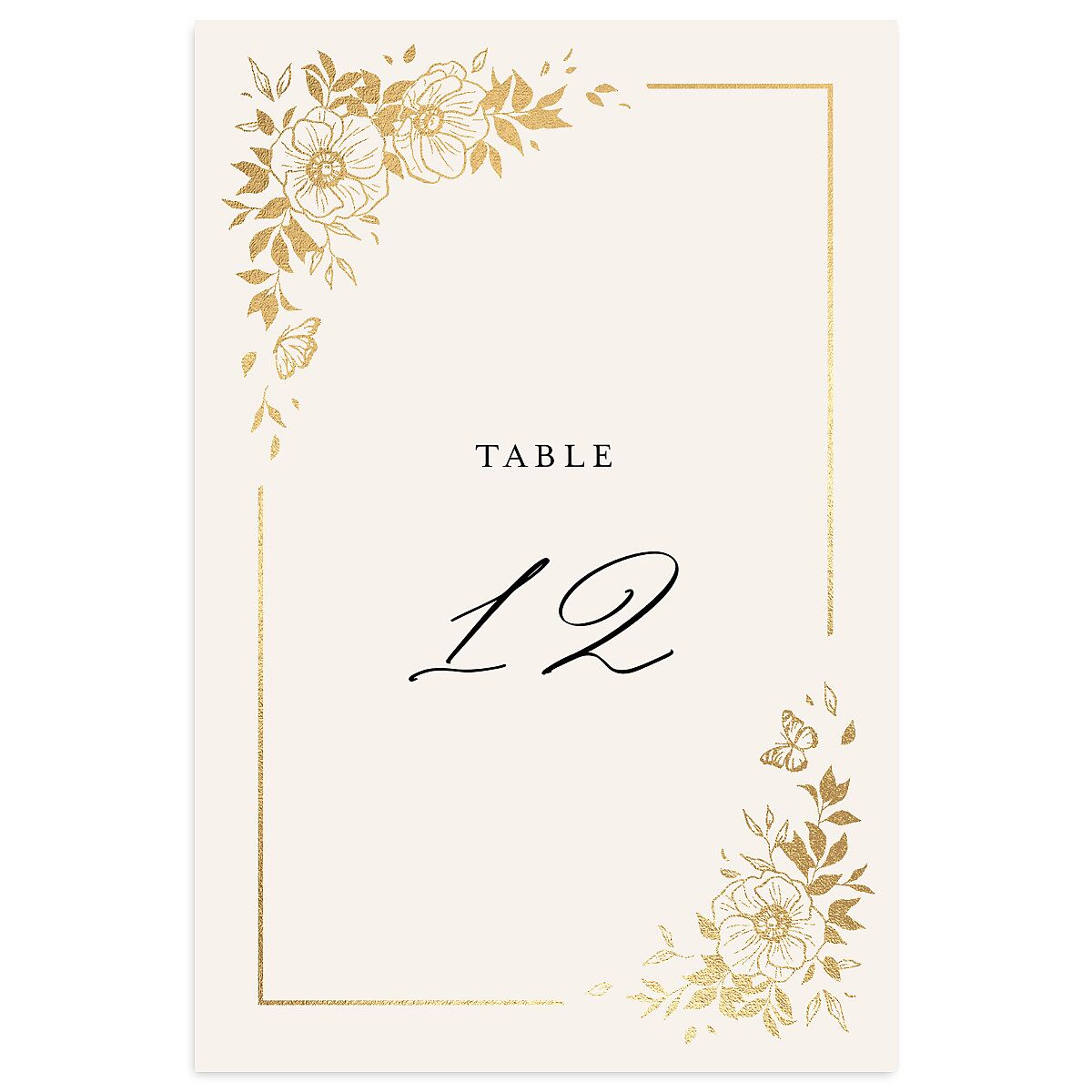 Baroque Garden Table Numbers